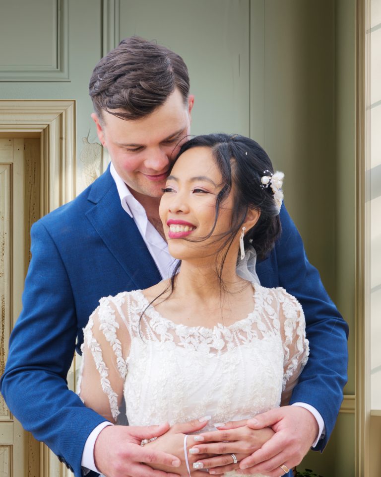 wedding pose
