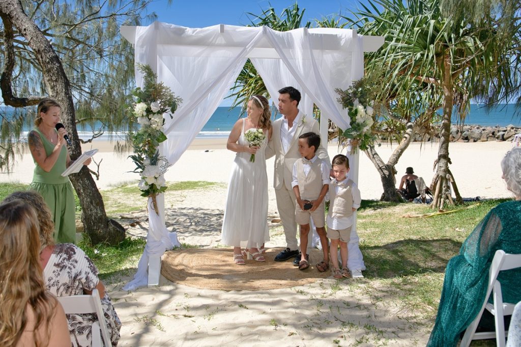Noosa beach elopement