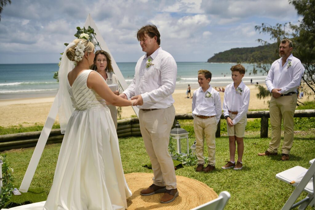 Casuarina gardens Noosa wedding elopement