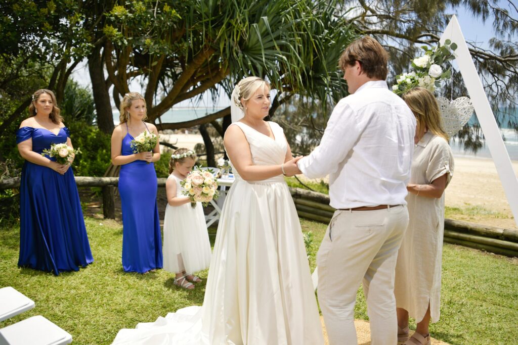 elopement at Casuarina gardens Noosa