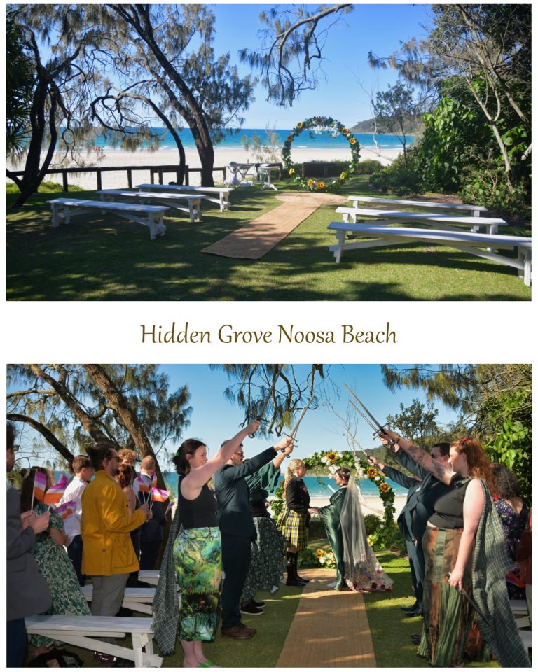 hidden grove noosa beach Gay wedding