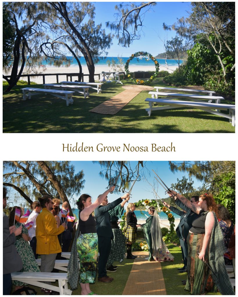 hidden grove noosa beach Gay wedding