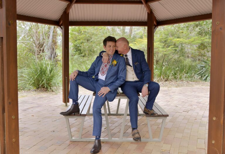 2 guys married at Noosa