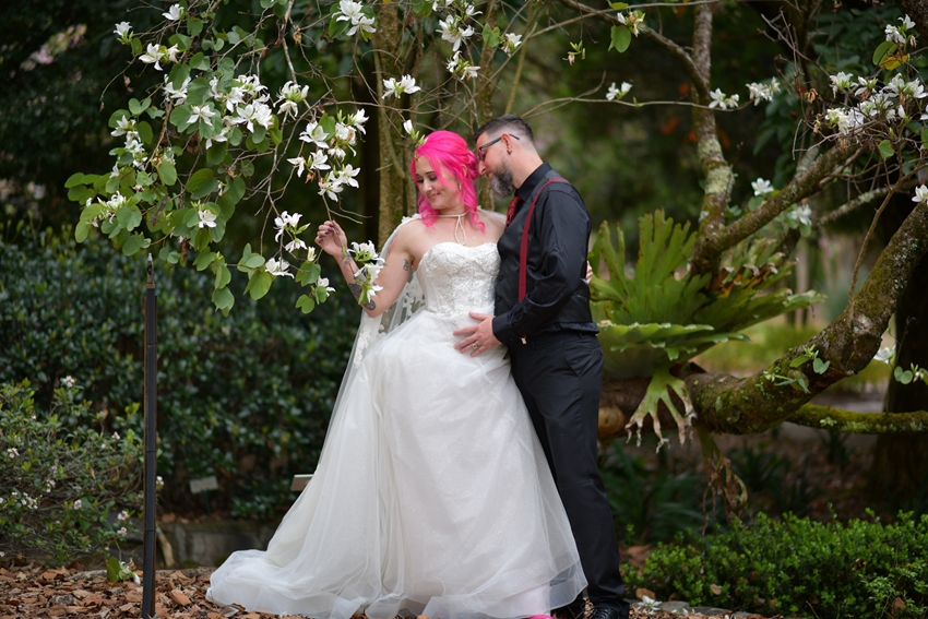 Noosa botanic gardens elopement beautiful day