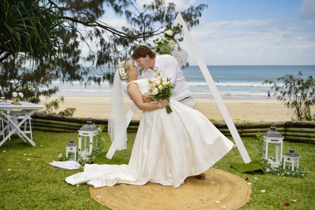 Noosa beach elopement