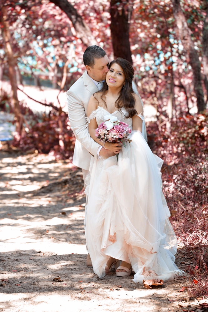 Noosa beach wedding photo graded by Bigsmiles weddings