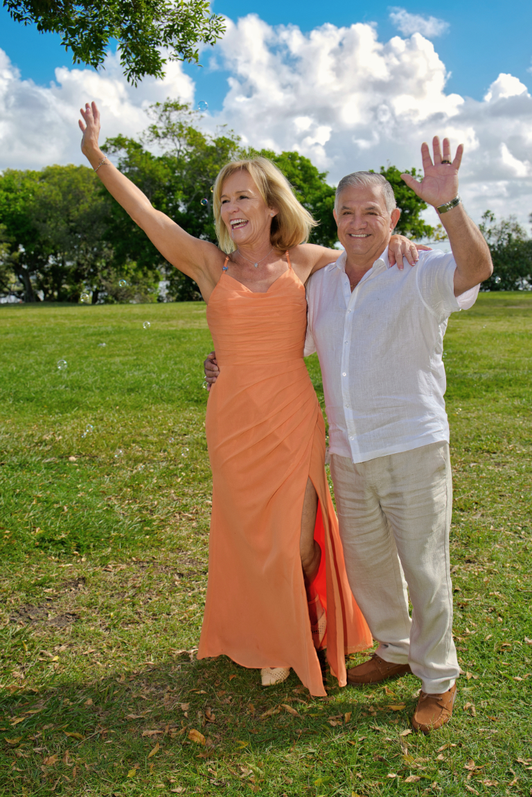 Just Married at Noosa woods