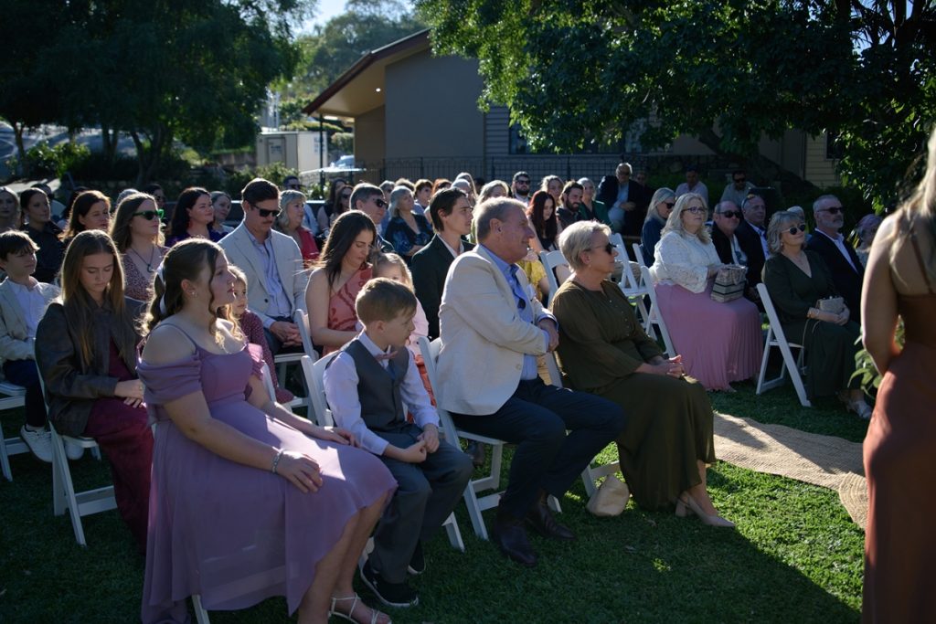 wedding guests sunshine coast