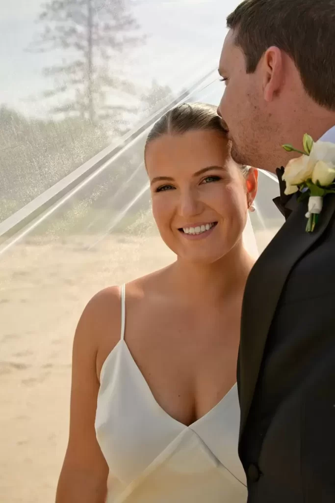 a beach wedding at Caloundra