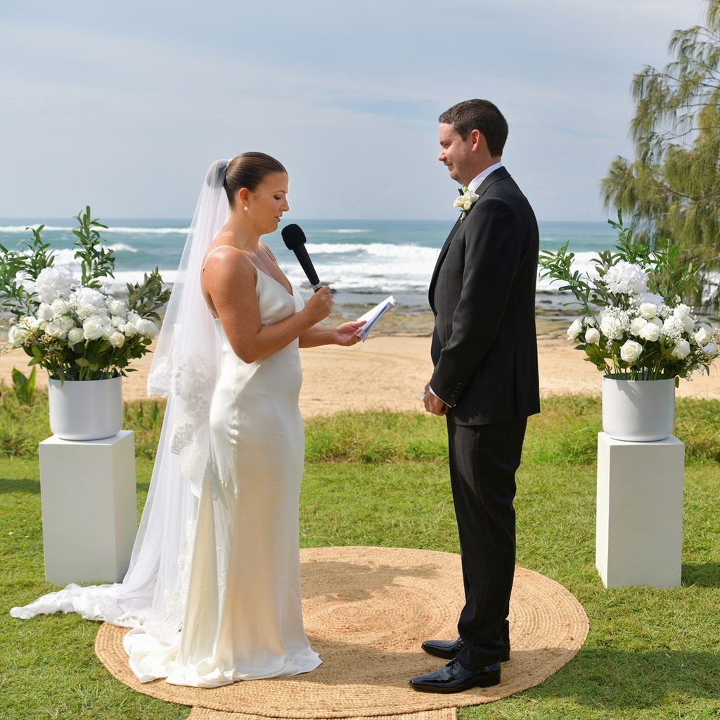 Wedding at Dicky beach Caloundra